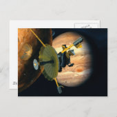 Jupiter und Lo Galileo-Sonde Postkarte (Vorne/Hinten)
