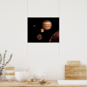 Jupiter und Satelliten Poster (Küche)