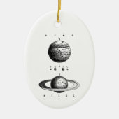 Jupiter- und Saturn-Planeten-Ornamente Keramik Ornament (Vorne)