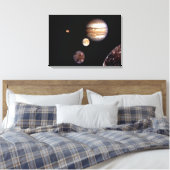 Jupiter und seine Monde Leinwanddruck (Insitu (Schlafzimmer))