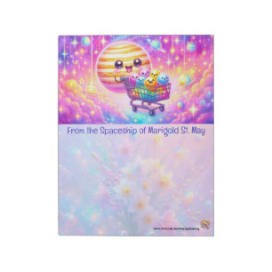 Jupiter und seine Monde Notizblock