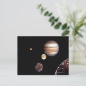 Jupiter und seine Monde Postkarte (Stehend Vorderseite)