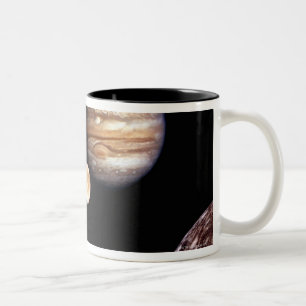 Jupiter und seine Monde Zweifarbige Tasse