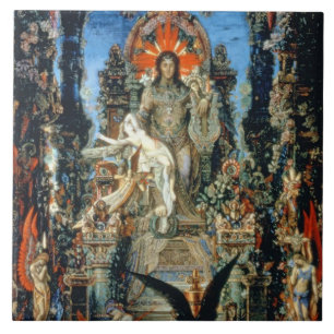 Jupiter und Semele, 1894-95 (Öl auf Leinwand) Fliese