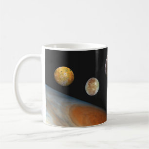 Jupiter und Vier Monde Galiläa Satellites Kaffeetasse