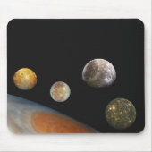 Jupiter und Vier Monde Galiläa Satellites Mousepad (Vorne)