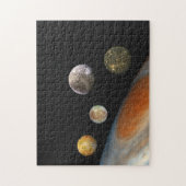 Jupiter und Vier Monde Galiläa Satellites Puzzle (Vertikal)