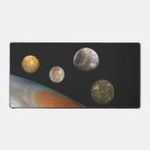 Jupiter und Vier Monde Galiläa Satellites Schreibtischunterlage (Vorderseite)