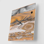 Jupiter Wall Clock Quadratische Wanduhr (Winkel)