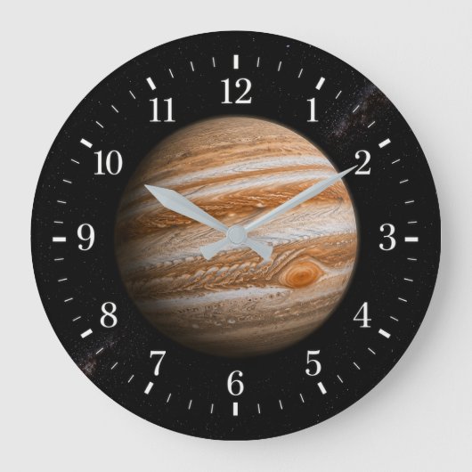 Jupiter Watch 2026 Version Große Wanduhr (Vorderseite)