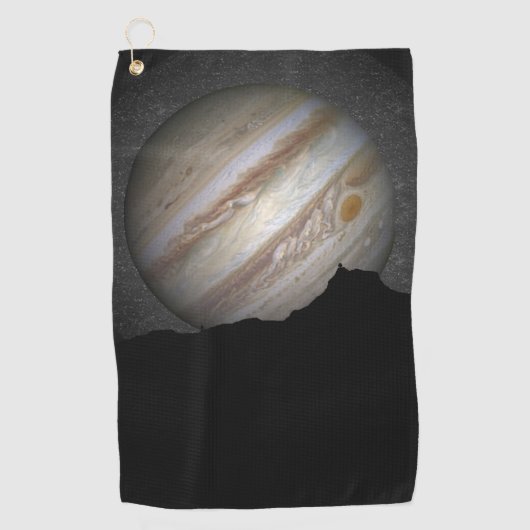 Jupiter Weltraum Golfhandtuch (Vorderseite)