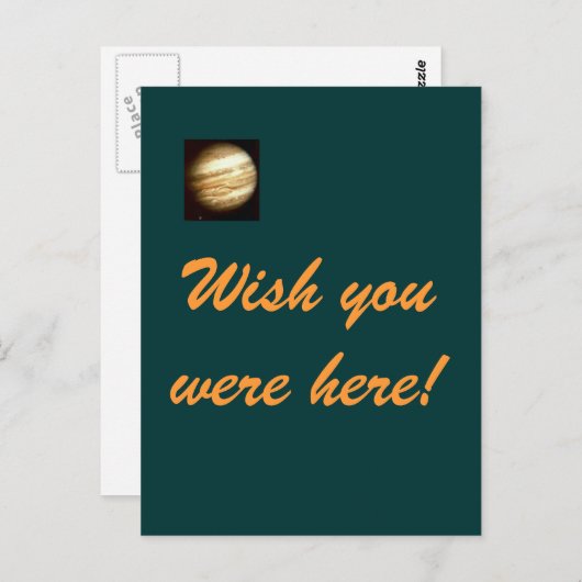 Jupiter - Wish you were here postcard Postkarte (Vorne/Hinten)