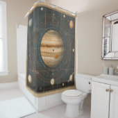Jupiter-zentrierte Celestial Chart Design Duschvorhang (Beispiel)