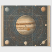 Jupiter-zentrierte Celestial Chart Design Geschenkpapier (Flach)