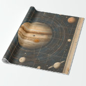 Jupiter-zentrierte Celestial Chart Design Geschenkpapier (Ungerollt)