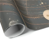 Jupiter-zentrierte Celestial Chart Design Geschenkpapier (Rolleneckpunkt)