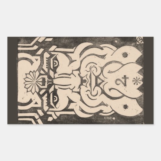 Jupiter Zeus King of Gods Griechische Mythologie B Rechteckiger Aufkleber (Vorderseite)