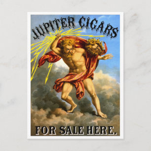Jupiter Zigarren, 1868 Postkarte