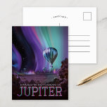 Jupiter | Zukunftsvisionen der NASA Postkarte<br><div class="desc">Ein Plakatdesign aus der Exoplanet Travel Bureau Reihe der NASA JPL: Visions of the Future stellen sich futuristische Reiseziele in der Galaxie vor. Karo aus der ganzen Serie für mehr Retro-Sci-Fi-Raum-Reise-Bilder. Credit NASA/JPL-Caltech. Verwenden Sie die Entwurfstools,  um einen benutzerdefinierten Text hinzuzufügen oder das Bild zu personalisieren.</div>