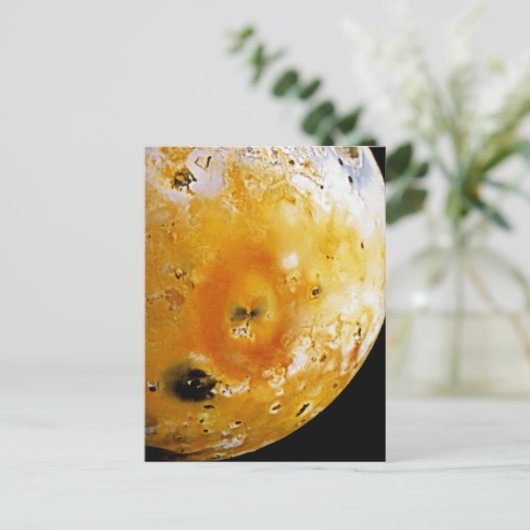 Jupitermond Io Postkarte (Stehend Vorderseite)