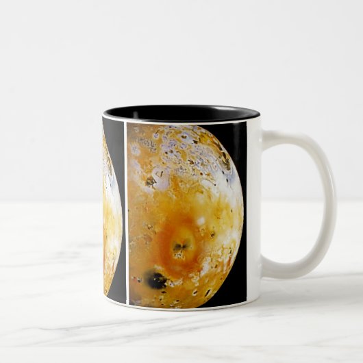 Jupitermond Io Zweifarbige Tasse (Rechts)