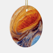 Jupiter's Great Red Spot - NASA Voyager Foto Keramik Ornament (Rechts)