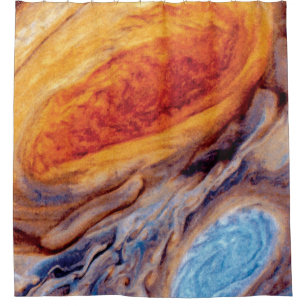 Jupiters Großer Roter Fleck - NASA Voyager-Foto Duschvorhang