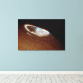 Jupiter's Northern Aurora Leinwanddruck (Insitu (Holzboden))