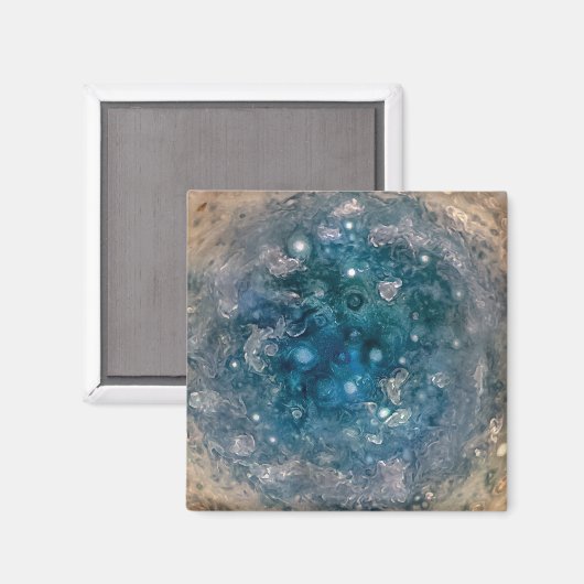 JUPITERS SÜDLICHE POLE MAGNET (Vorderseite/Rückseite)