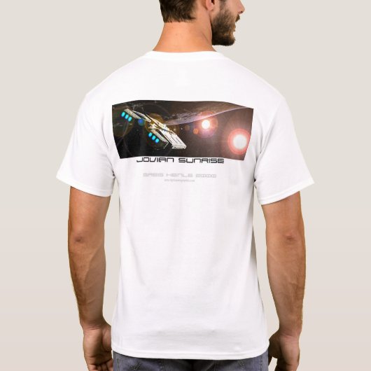 Jupitersonnenaufgang T-Shirt (Rückseite)
