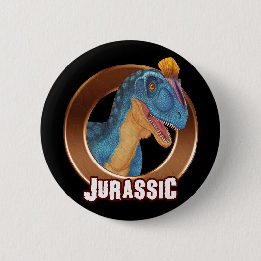 JURA! Dinosaurier Button (Vorderseite)