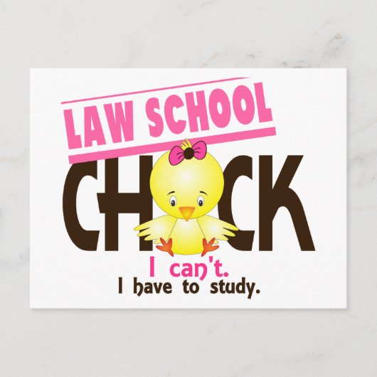 Jura School Chick 1 Postkarte (Vorderseite)