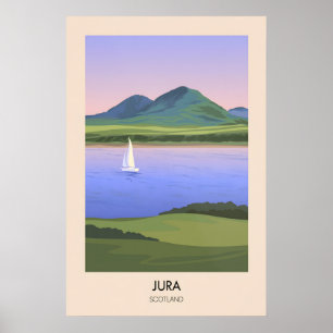 Jura Schottland Reiseplakat Poster