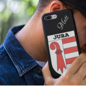 Jura, Schweiz Wappenkleid | Handgeschriebener Name Samsung Galaxy Hülle