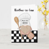 Jurabrüder personalisieren Vatertag Koch Karte (Gelbe Blume)