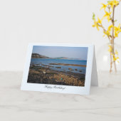 Juraküsten-versteinerter Strand - alles Gute zum Karte (Gelbe Blume)