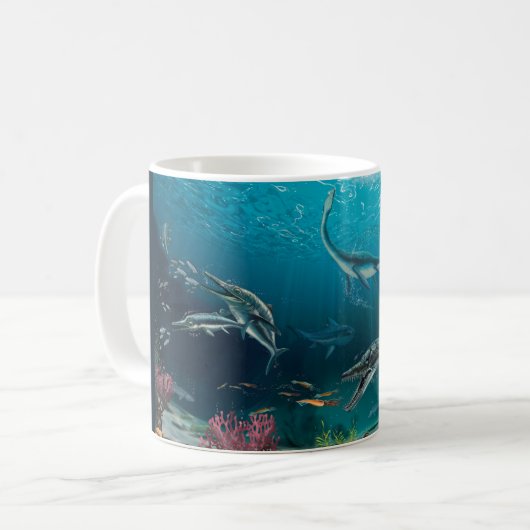 Juraschottland - altes Wasserleben Kaffeetasse (Vorderseite Links)