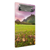 Jurasonnenuntergang Mini Klemmbrett (Schrägansicht)
