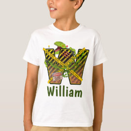 Jurassic Alphabet | Individuelle Name des Anfangss T-Shirt