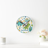 Jurassic Animal T Rex Dinosaur Runde Wanduhr (Zuhause)