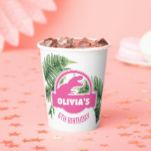 Jurassic Birthday Party Paper Cups