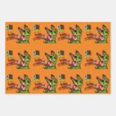 Jurassic Christmas Pin-Up Geschenkpapier Set (Vorderseite 3)