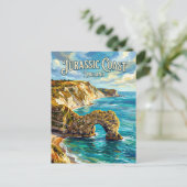 Jurassic Coast England Postkarte (Stehend Vorderseite)