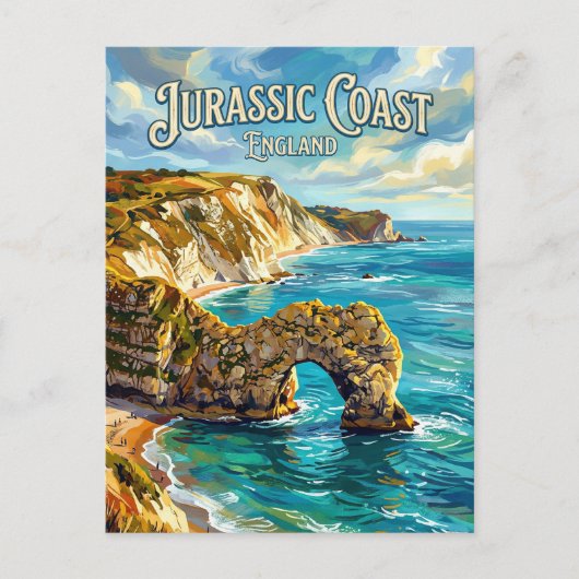 Jurassic Coast England Postkarte (Vorderseite)