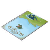 Jurassic Coast England South Coast Travel Poster Notizblock (Linke Seite)