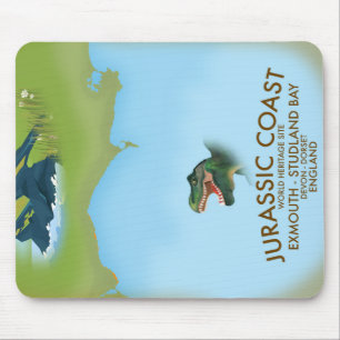 Jurassic Coast England Südküste Reiseposter Mousepad