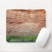 Jurassic Coast red rocks, Devon, England Mousepad (Mit Mouse)