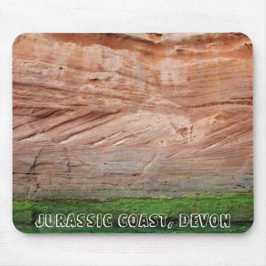Jurassic Coast red rocks, Devon, England Mousepad (Vorne)