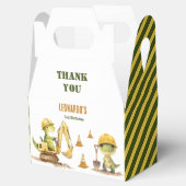 Jurassic Construction Zone Boy Birthday Geschenkschachtel (Geöffnet)