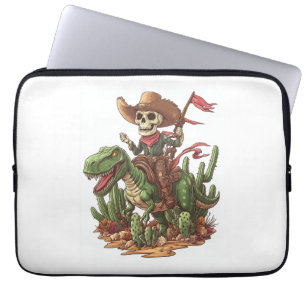 Jurassic Cowboy Skull - Funny Dino Rodeo Laptopschutzhülle